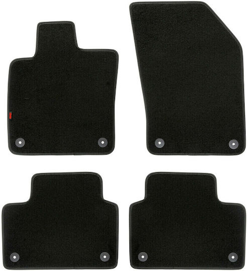 Lampa Set of Front and Rear Mats 4pcs for Volvo V60 Black