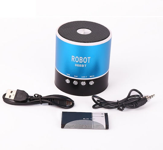 BT 068 Bluetooth-Lautsprecher 3W mit Radio und Akkulaufzeit bis zu 5 Stunden Blau