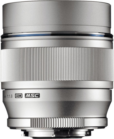 Olympus Crop Φωτογραφικός Φακός M.Zuiko ED 75mm f/1.8 Σταθερός για Micro Four Thirds (MFT) Mount Ασημί