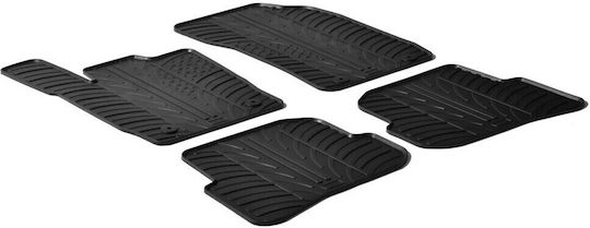 Lampa Set of Front and Rear Mats 4pcs Tray Type for Audi A1 2018 Black