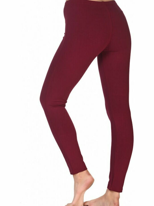 Women's Long Training Legging Burgundy