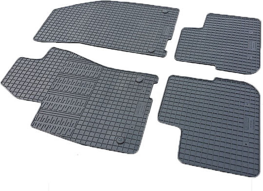 Cik Set of Front and Rear Mats 4pcs for Fiat Tipo 2015+ Black