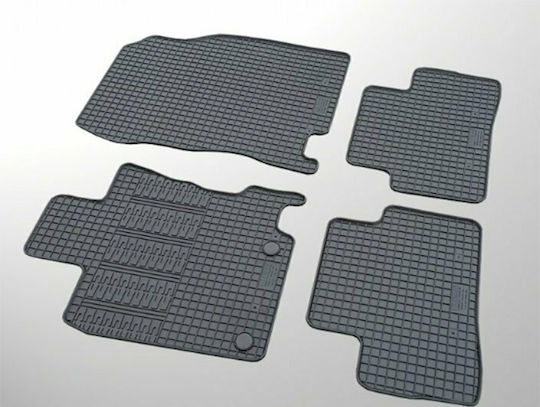 Cik Set of Front and Rear Mats 4pcs for Renault Kadjar 2015 Black