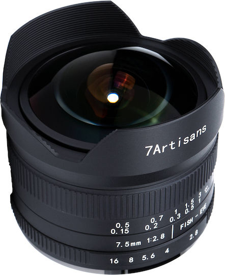 7artisans Medium Format Φωτογραφικός Φακός Photoelectric 7.5mm f/2.8 Mark II Fisheye / Wide Angle για Fujifilm X Mount Black