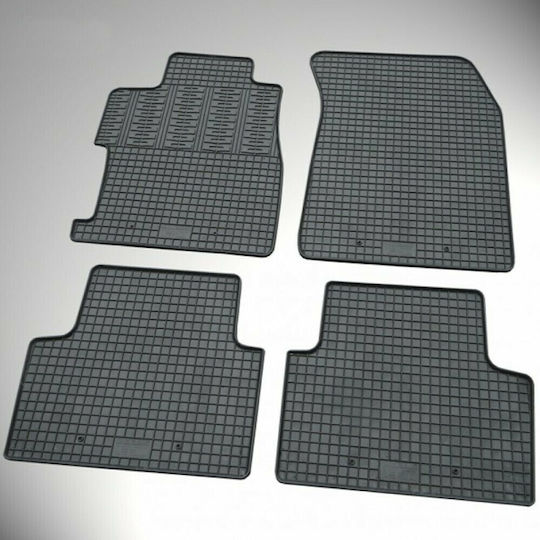 Cik Set of Front and Rear Mats 4pcs for Citroen C5 Black