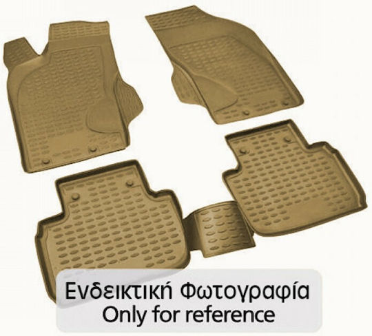 Novline Set of Front and Rear Mats 4pcs Tray Type for Volvo XC 90 2002-2015 Beige