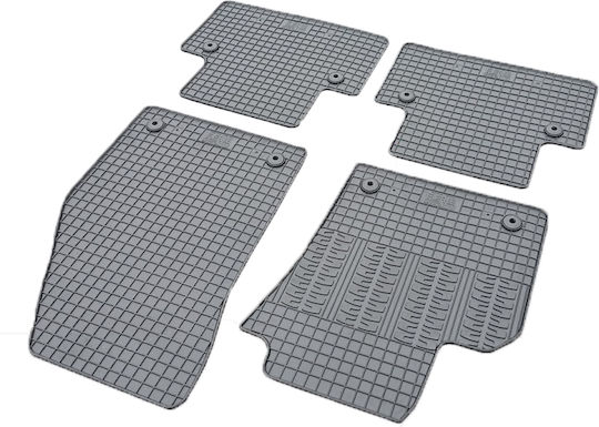 Cik Set of Front and Rear Mats 4pcs for Volvo V50 Black