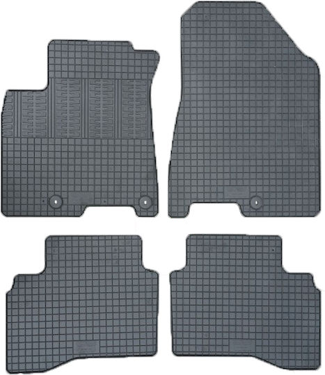 Cik Set of Front and Rear Mats 4pcs for Kia Niro 2016+ Black