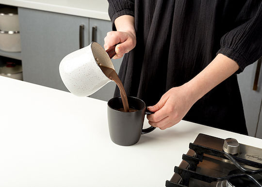 Nava Coffee Pot made of Aluminum Terrestrial in Beige Color Non-Stick 600ml