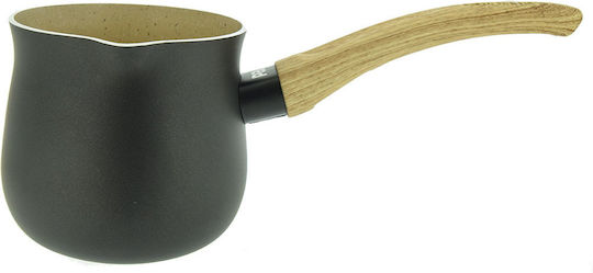 Pal Coffee Pot made of Aluminum Granite No 9 in Black Color Non-Stick 380ml