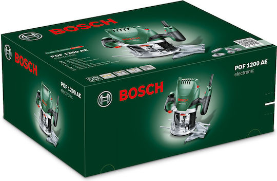 Bosch POF 1200 AE Plunge Router 1200W with Speed Control and with Suction System
