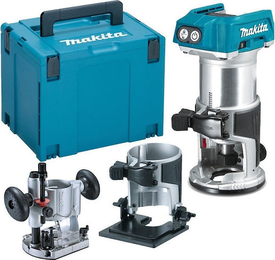 Makita Plunge Router 18V Solo with Speed Control and with Suction System