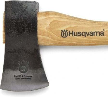 Husqvarna 576 92 64-01 Axe Shredding Length 37.5cm and Weight 600gr with Wooden Handle