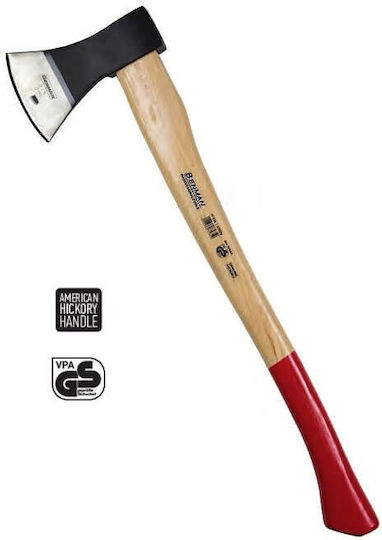 Benman 77235 Axe Shredding Length 70cm and Weight 1250gr with Wooden Handle
