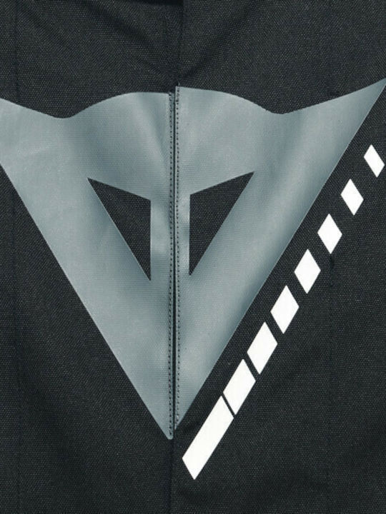 Dainese Veloce D-Dry Winter Men's Motorcycle Jacket Cordura Waterproof Black/Charcoal-Gray/White