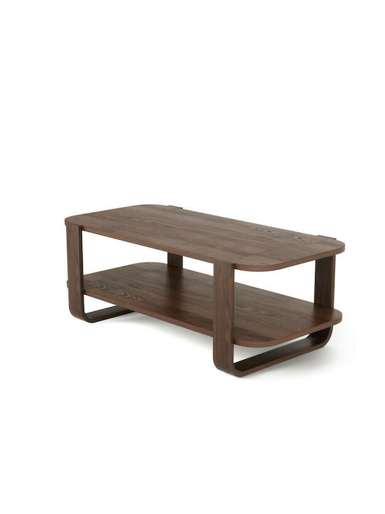 Bellwood Rectangular Solid Wood Coffee Table Walnut L109.2xW52.7xH39.3cm