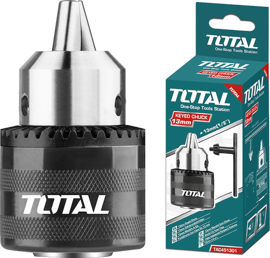 Total TAC451301.1 Τσοκ με Κλειδί & Αντάπτορα SDS 1/2" 13mm