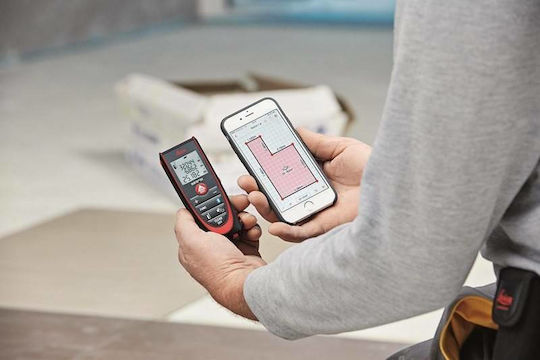 Leica Μέτρο Laser D2 Bluetooth με Εύρος Μέτρησης 0.05m-100m