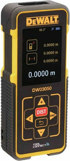 Dewalt Μέτρο Laser DW03050 Bluetooth με Δυνατότητα Μέτρησης 50m