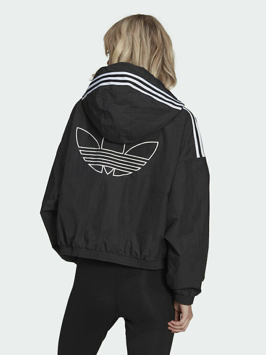 adidas Adicolor Classics Αθλητικό Μπουφάν Μαύρο