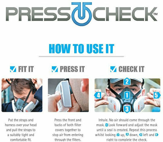 JSP PressToCheck Φίλτρα Μάσκας 2τμχ A2 P3