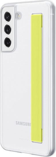 Samsung Slim Strap Clear Cover Back Cover Plastic White (SAMSUNG S21FE)