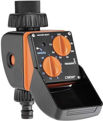 Claber Aquauno Select Irrigation Programmer Faucet Battery with Electrovane 1 Output