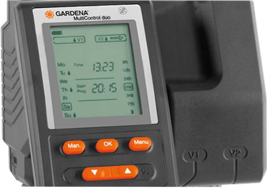 Gardena C2030 Duo Plus Προγραμματιστής Ποτίσματος Βρύσης Μπαταρίας 2 Στάσεων