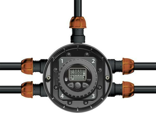 Claber Hydro 4 Προγραμματιστής Ποτίσματος Φρεατίου Μπαταρίας Με Ηλεκτροβάνα 4 Στάσεων