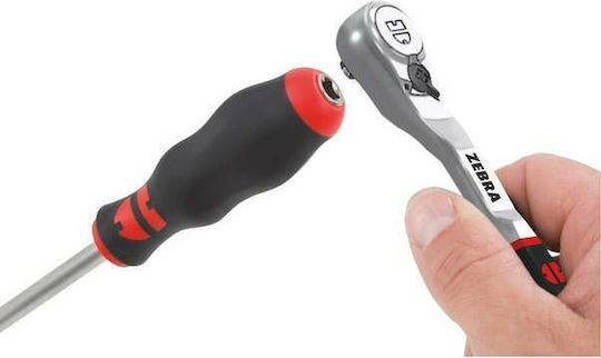 Wurth Καστάνια Zebra 72 Δοντιών με Καρέ 1/4" Μήκους 13.6εκ.