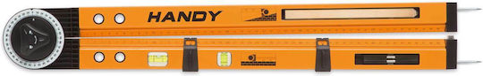 Handy Winkelmesser Aluminium Länge 50cm mit Winkelmesser und Wasserwaage