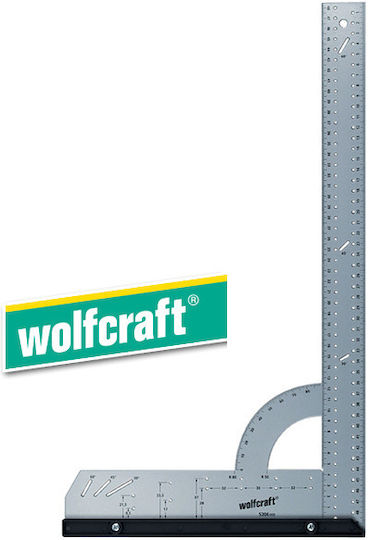 Wolfcraft Γωνιόμετρο Μαραγκών Μεταλλικό με Πατούρα Μήκους 50εκ. με Μοιρογνωμόνιο