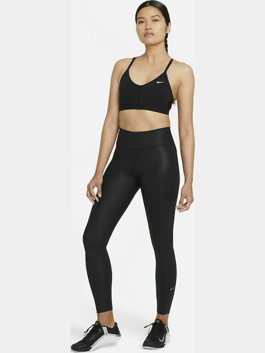 Indy Women's Athletic Sports Bra Black with Lining & Light Padding