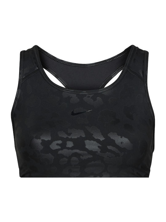 Dri-FIT Pro Swoosh Γυναικείο Αθλητικό Μπουστάκι Μαύρο με Επένδυση