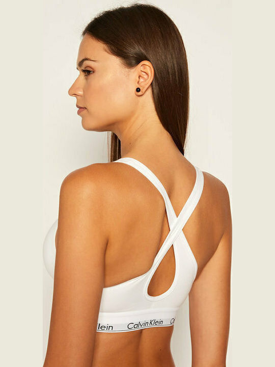 Women's Bra with Light Padding White