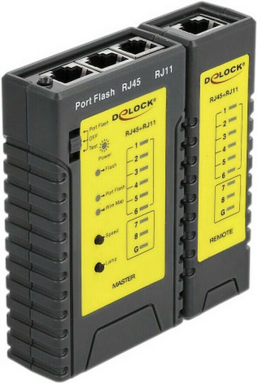 DeLock 86407 Tester Καλωδίων Δικτύου RJ45 / RJ12