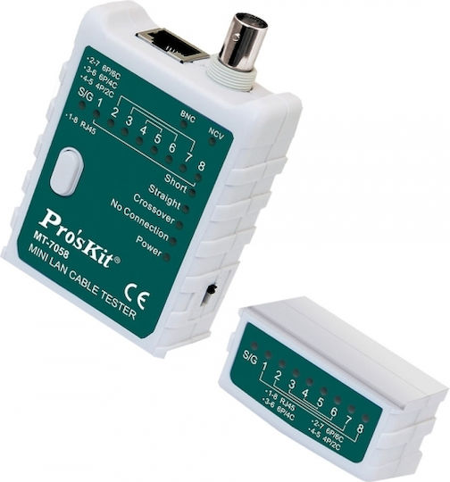 Proskit MT-7058 Kabeltester Netzwerk RJ45 / RJ11 / BNC