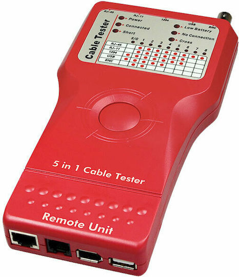 12-25-058 COMP Tester Καλωδίων Δικτύου BNC / USB