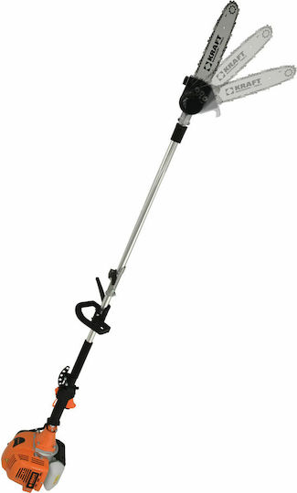 Kraft 691035 Διαιρούμενο Κονταροπρίονο Βενζίνης 3hp Συνολικού Μήκους 315cm και Λάμα 25cm