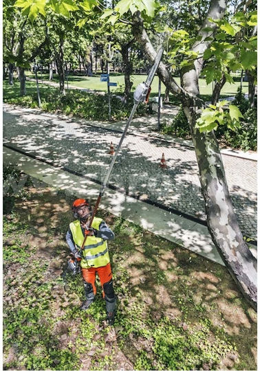 Husqvarna 525PT5S Telescopic Gasoline Pole Saw 1.3hp Total Length 402cm And Blade 25cm