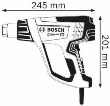 Bosch GHG 20-63 Professional Πιστόλι Θερμού Αέρα 2000W με Ρύθμιση Θερμοκρασίας εως και 630°C