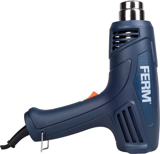 Ferm HAM1015 Πιστόλι Θερμού Αέρα 2000W με Ρύθμιση Θερμοκρασίας εως και 600°C