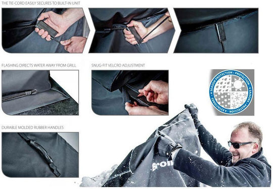 Broil King Imperial™ 490 Grill Cover Black Compatible with the Imperial 490 from Polyester 70cmx66cmx122cmcm