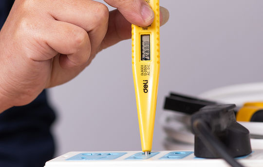 Deli Ανιχνευτής Τάσης DL8003 AC mit Messbereich 12 - 250V