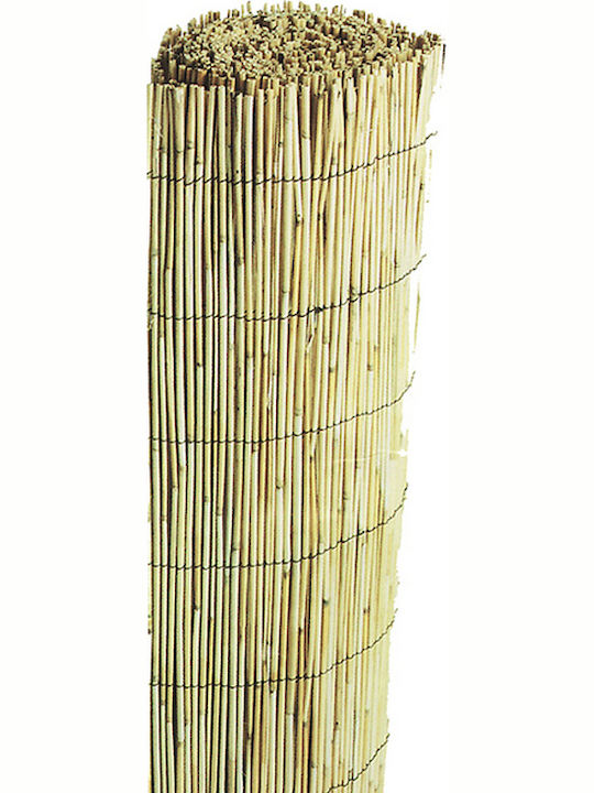 Dom Wood Premium Bambuszaun mit Ganzes Schilf 1.5x5m