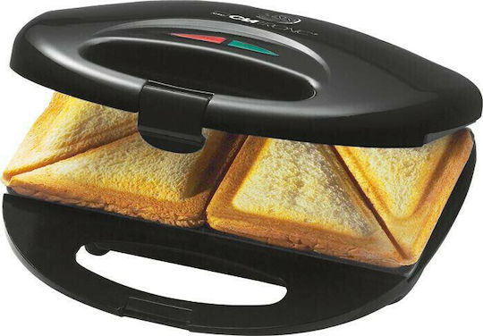 Clatronic ST 3477 Τοστιέρα για 2 Τοστ 750W Μαύρη
