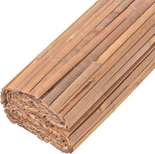 vidaXL Bamboo Fencing Bamboo with Half Wood 1x6m