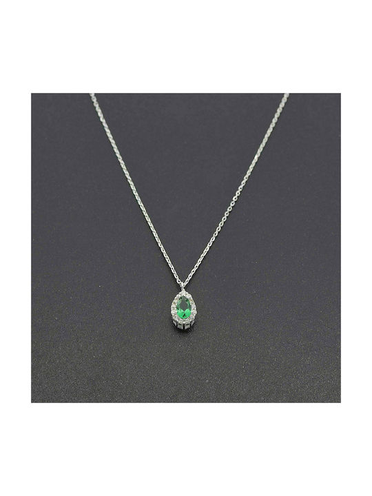 14K Necklace in white gold