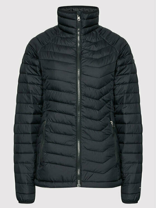 Powder Lite Κοντό Γυναικείο Puffer Μπουφάν για Χειμώνα Μαύρο