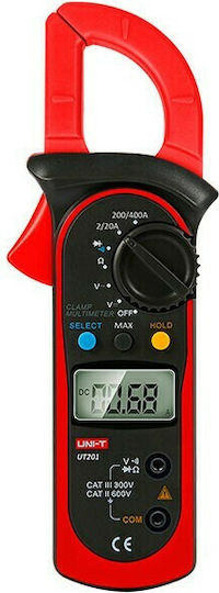 Uni-T Clamp Meter Digital 400A AC True RMS with Test Leads UT203
